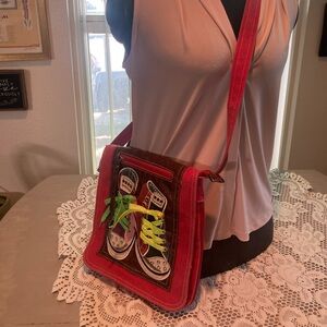 Colorful Boho Sneaker Design Shoulder Bag